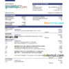 editable template, Ethiopia Dashen Bank statement Excel and PDF template