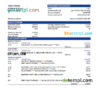 editable template, Gabon Alios Finance bank statement Excel and PDF template