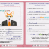 FREE editable template, Gabon dog (animal, pet) passport PSD template, completely editable