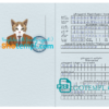 FREE editable template, Georgia cat (animal, pet) passport PSD template, fully editable