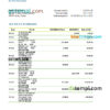 editable template, Ghana Ecobank bank statement Excel and PDF template