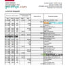 editable template, Grenada CIBC bank statement Excel and PDF template