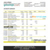 editable template, Guatemala Agromercantil bank statement Excel and PDF template