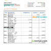 editable template, Guinea Banque Islamique de Guinée bank statement Excel and PDF template