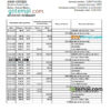 editable template, Guinea-Bissau Banco da Uniao bank statement Excel and PDF template
