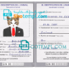 FREE editable template, Guinea cat (animal, pet) passport PSD template, fully editable