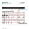 editable template, Guyana Bank of Nova Scotia statement Excel and PDF template