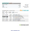 editable template, Haiti BRH bank statement Excel and PDF template