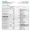 editable template, Honduras Banco Atlantida statement Excel and PDF template