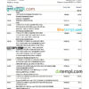 editable template, Hungary Erste bank statement Excel and PDF template