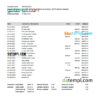 editable template, Indonesia Mandiri bank statement Excel and PDF template