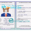 FREE editable template, Kiribati cat (animal, pet) passport PSD template, completely editable