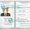 FREE editable template, Norway cat (animal, pet) passport PSD template, fully editable