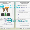FREE editable template, Samoa cat (animal, pet) passport PSD template, completely editable