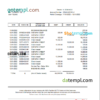 editable template, Philippines Asia United Bank (AUB) account statement Excel and PDF template