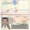 editable template, Costa Rica passport template in PSD format, fully editable
