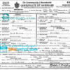 editable template, USA Massachusetts marriage certificate template in PSD format