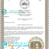editable template, USA Missouri marriage certificate template in PSD format