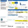 editable template, UAE Dubai Natural Gas Company Limited (Dugas) utility bill template in Word and PDF format