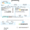 editable template, Georgia RWC water bill template in Word and PDF format