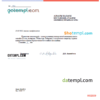 editable template, Kazakhstan Engineering and Technology University Word and PDF informative letter template