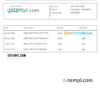 editable template, USA Payoneer account statement Word and PDF template