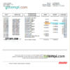 editable template, Philippines Asia United Bank (AUB) account statement Word and PDF template