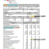 editable template, USA educational company employee sheet template in Word and PDF format, version 2
