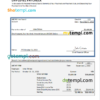 editable template, USA financial company employee sheet template in Word and PDF format, version 3