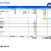 editable template, USA manufacturing company employee sheet template in Word and PDF format