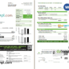 editable template, Australia Urban Utilities .doc and .pdf utility bill template