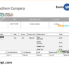 editable template, USA electric company employee sheet template in Word and PDF format