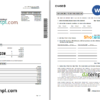 editable template, USA Chase bank statement Word and PDF template, 4 pages