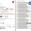 editable template, USA Washington BB&T bank statement Word and PDF template, 5 pages