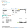 editable template, USA Bluebird bank statement Word and PDF template