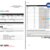 editable template, Australia BECU bank statement Word and PDF template, 2 pages