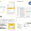 editable template, Australia Commonwealth bank statement, Word and PDF template, 3 pages