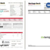 editable template, Australia Heritage bank statement Word and PDF template, 2 pages