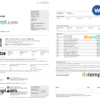 editable template, Australia Suncorp bank card account statement, Word and PDF template, 5 pages