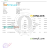 editable template, Bangladesh Islami bank statement, Word and PDF template
