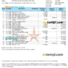 editable template, India Bank of India bank statement Word and PDF template