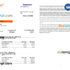 editable template, Canada Tangerine bank statement Word and PDF template, 2 pages