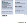 editable template, # compact circle universal multipurpose utility bill, Word and PDF template, 2 pages