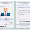 FREE editable template, Guatemala dog (animal, pet) passport PSD template, fully editable
