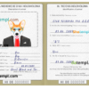 FREE editable template, Hawaii dog (animal, pet) passport PSD template, completely editable