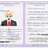 FREE editable template, Holy See dog (animal, pet) passport PSD template, fully editable