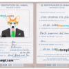 FREE editable template, Honduras dog (animal, pet) passport PSD template, fully editable