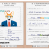 FREE editable template, Hungary dog (animal, pet) passport PSD template, fully editable