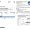 editable template, USA Oklahoma SNB bank statement Word and PDF template, 2 pages