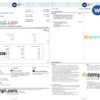 editable template, India Jio Digital Life bank statement, Word and PDF template, 4 pages